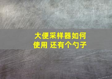 大便采样器如何使用 还有个勺子